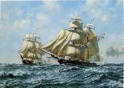 unknow artist Seascape, boats, ships and warships. 113 oil painting reproduction